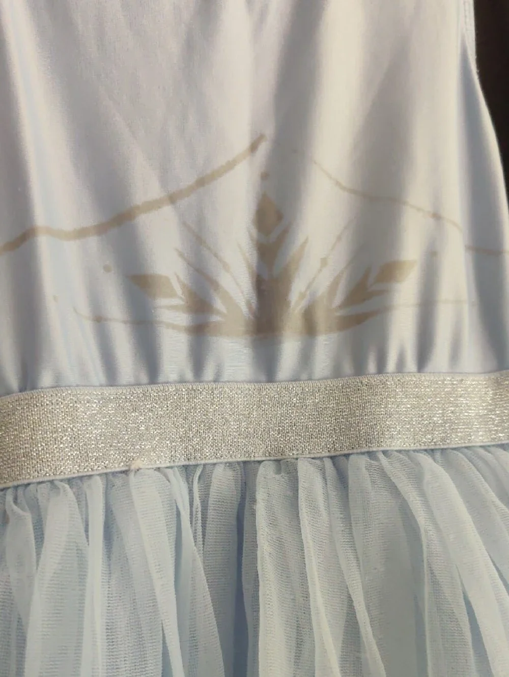 Disney Frozen II Light Blue Princess Dress Costume Size 4-5 XS - Picture 2 of 6